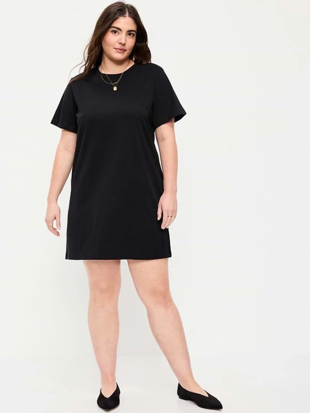 New Old Navy Black Short Sleeve T-Shirt Dress 2XL - Picture 10 of 10